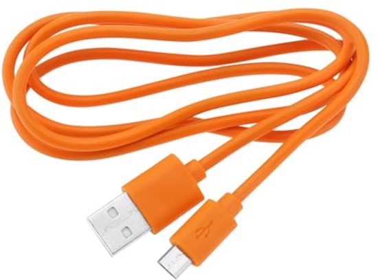 1 st. Oplaadkabel voor deurbel 1 m. Oplaadkabel voor Ring-deurbel, compatibel met Video Doorbell 2, 3, 3 Plus en 4 Doorbell Pro Plus, oranje