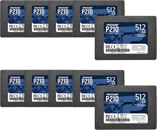 10-pack Interne SATA 3 SSD 128GB 2,5 inch voor Snelle Systeemupgrade