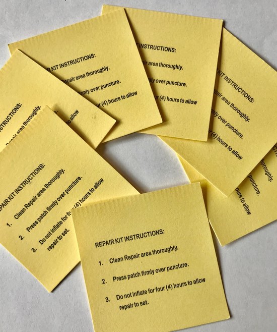 10 zelfklevende reparatie stickers, reparatieset van 10 stuks plakkers voor reparatie van BiBaBad, badjes, zwembaden, luchtbedden, opblaasbadjes, Zwembad reparatie , reparatiestickers etc. van BiBaBad