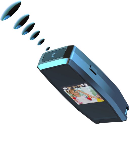 1080P Digitale Mini Bodycam met Scherm - Kleine Beveiligingscamera, Spycam en Veiligheidscamera met Nachtzicht - DVR Recorder Micro Camcorder & Bewakingscamera Geschikt voor 128GB Geheugenkaart van Merkloos