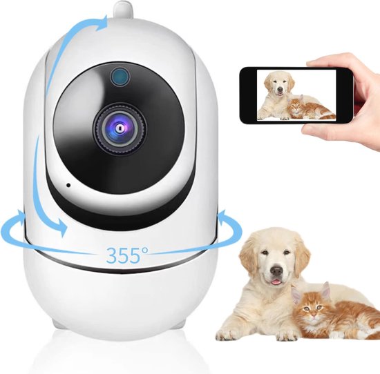 1080P Smart IP Camera voor Baby en Huisdieren - HD Nachtzicht met Bewegingsdetectie