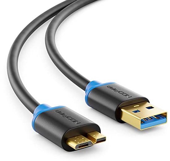 1m Micro USB 3.0 Datakabel tot 5 Gbit/s voor Smartphones, Tablets en Externe Harde Schijven
