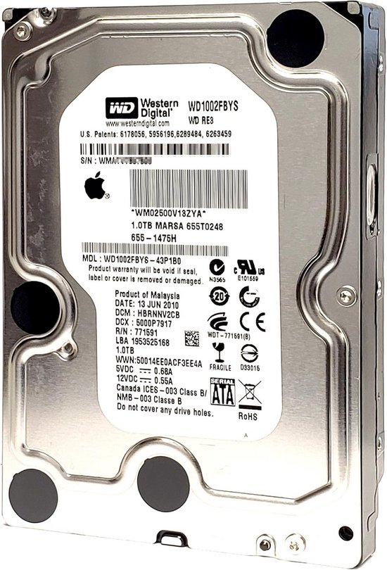 1TB Interne Harde Schijf 3.5 inch 7200RPM voor Zakelijk Gebruik van Merkloos