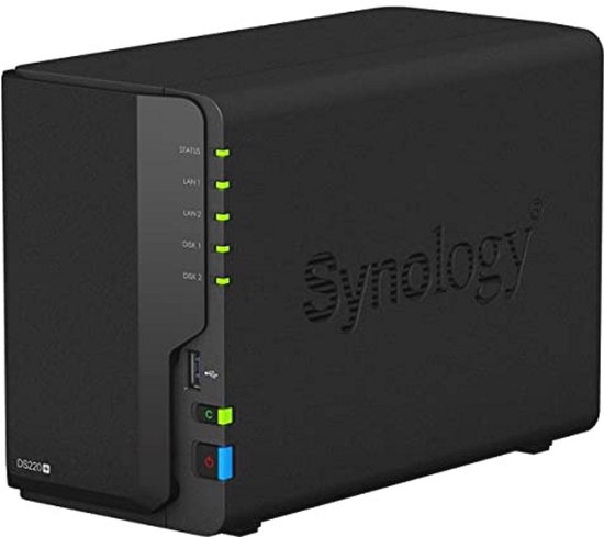 2 bay 6 TB NAS-server met 2 harde schijven van 3 TB van Synology