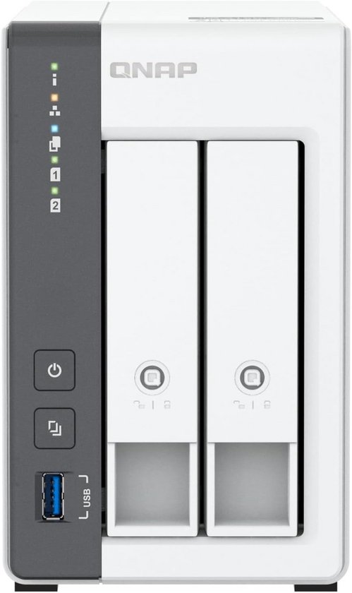 2-Bay ARM 4-Core 2GHz NAS met 4GB RAM en 2x SATA