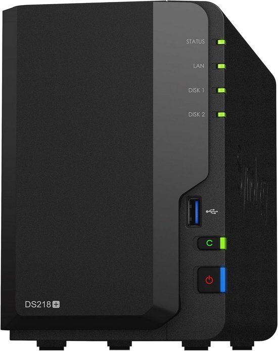 2 Bay NAS Desktop Unit met 2TB Opslag voor 4K Videostreaming en Geavanceerde Gegevensbeveiliging van Qnap