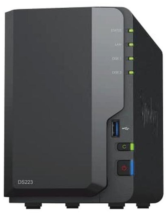 2-Bay NAS DS223 (Diskless) - Zwart van Merkloos