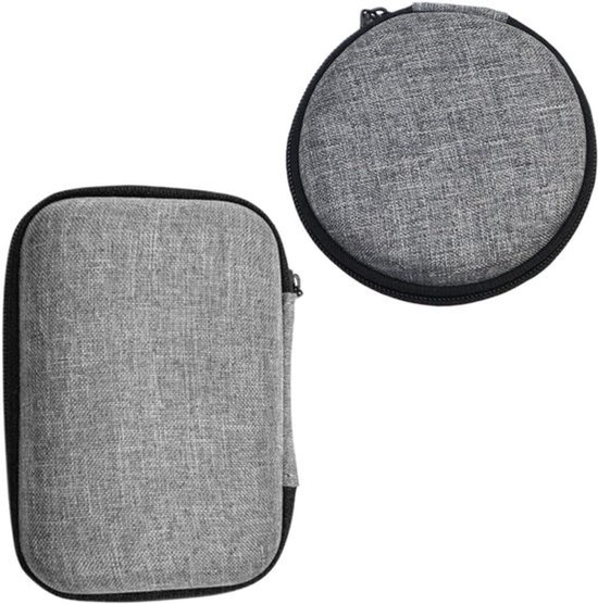 2 Pcs External Hard Drive Enclosure Hard Shell Cover for Extreme Travel Bag - Protective Cover for External Hard Drive Transport Cable Bag van Merkloos