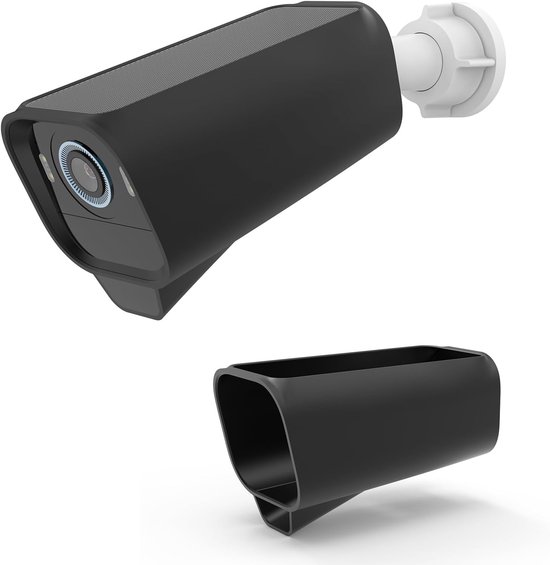 2 stuks - Camera siliconen beschermhoes - Bewakingscamera beschermhoes - Geschikt voor Eufy S3 Pro-Camera's - Siliconen hoes - Camera beschermhoes - Weerbestendige siliconen behuizing - Waterdichte siliconen hoes - zacht - duurzaam - zwart van Smartberry