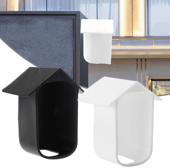 2 Stuks - Weerbestendige siliconen behuizing - Geschikt Voor eufyCam 2C - 2C Pro - silicone behuizing voor bewakingscamera - waterdichte - uv-bescherming - zacht - duurzaam - Home Security Camera systeem - Camera siliconen beschermhoes - Wit en zwart van Laneta