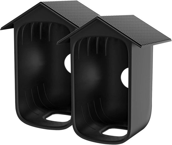 2 Stuks - Zwart - Camera siliconen beschermhoes - bewakingshoes - bewakingscamera beschermhoes - Zachte siliconen hoes - beveiligingscamera beschermhoes - Waterdichte, uv-bescherming en regendicht - Geschikt Voor EufyCam 2C van Merkloos