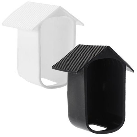 2 Stuks - Zwart en wit - Camera siliconen beschermhoes - bewakingshoes - Bewakingscamera beschermhoes - Zachte siliconen hoes - Beveiligingscamera beschermhoes - Waterdichte, uv-bescherming en regendicht - Geschikt Voor EufyCam 2C van EufyCam