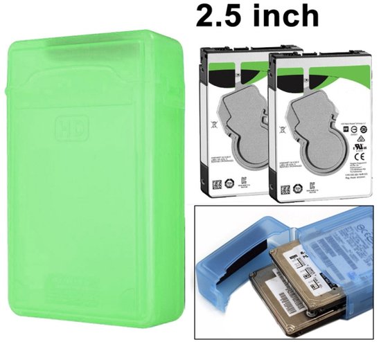 2,5 inch HDD Store Tank, ondersteuning 2x 2,5 inch IDE / SATA HDD (lichtgroen)