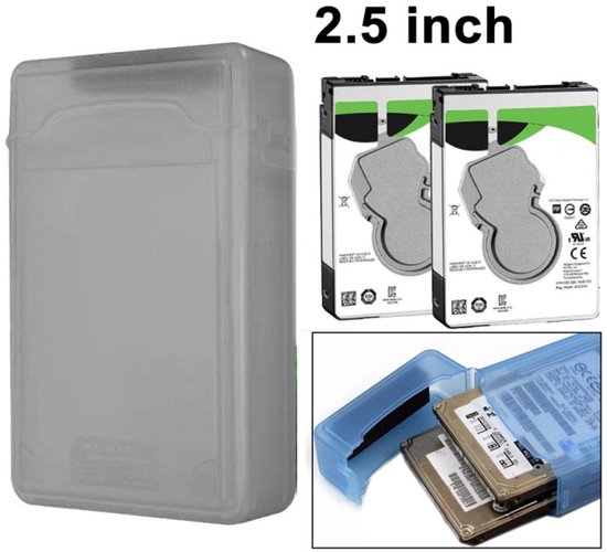 2,5 inch HDD Store Tank, ondersteunt 2x 2,5 inch IDE / SATA HDD (grijs)