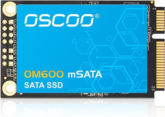 2TB mSATA SSD Interne voor Laptops en Desktops - 6Gbps SATA III Hoge Snelheid