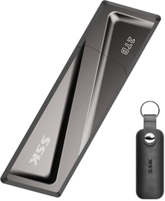 2TB USB 3.2 Draagbare Externe SSD - Tot 550 MB/s Lezen en 500 MB/s Schrijven