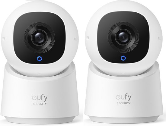 2x Eufy Security - Indoor Cam C220 - beveiligingscamera met 2K resolutie en 360° PTZ van Eufy