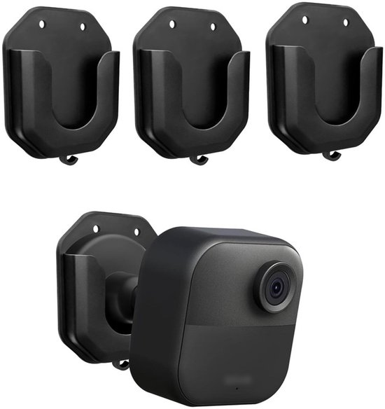 3-pack Blink Camera-muurbeugel, [2 montageopties] Lijm of boor voor Blink Mini/Mini 2/ Blink Outdoor 4/ Blink Indoor-camera's/Ring Indoor Cam (1e/2e generatie), Cam-muurbeugel - Zwart van Tizomi