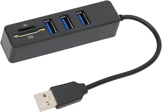 3-poorts draagbare USB-splitter USB 2.0 Hub 480 Mbps van Merkloos
