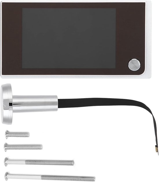 3.5" LCD Door Electronic Peephole Camera - 120 Degree Digital Doorbell - Low Power Door Viewer