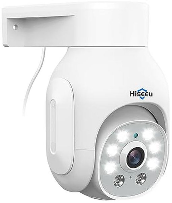 360° Beveiligingscamera Outdoor met Kleur Nachtzicht en Bewegingsdetectie - 5MP POE PTZ Camera Buiten met 2-Weg Audio en Afstandsbediening van Merkloos