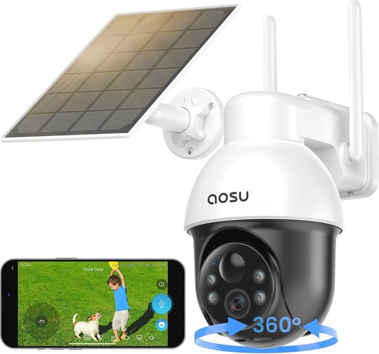 3K Bewakingscamera voor Buiten - Draadloze 5 MP WIFI Met Nachtzicht en Bewegingsmelder van Merkloos