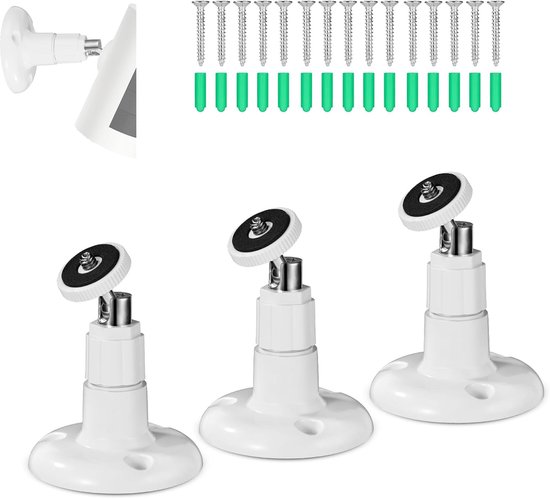 3pcs Security Camera Mount - 360 Degree Wall Mount Bracket voor Ring Stick Up Cam - Indoor Outdoor Beveiligingscamera (Camera Niet Inbegrepen) van PEF徕