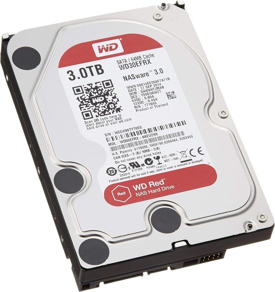 3TB NAS Interne Harde Schijf voor Thuis en Kantoor van Merkloos