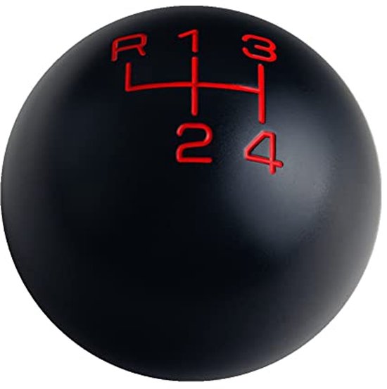 4 Speed Manual Shifter Knob with Aluminum Design - 200g Weighted van DEWHEL