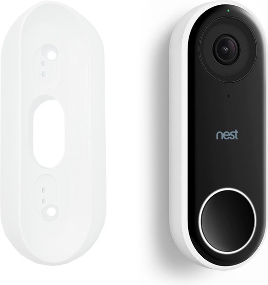 45 graden Hoekbeugel / Adapter geschikt voor Google Nest Hello / 3 jaar garantie / Gemaakt in NL