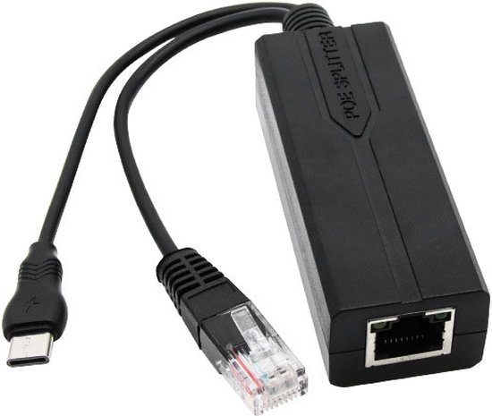 48V Naar 5V Poe Splitter Adapter USB Type C Kabel Voedingsmodule Poe Adapter Splitter Injector Voor Ip Camera poe Connector van Merkloos