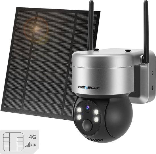 4G Draadloze Beveiligingscamera Buiten met Solar Batterij - IP66 Waterdicht en PIR Detectie van Seutec