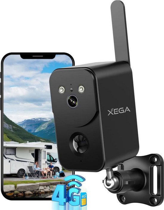 4G LTE Buiten Beveiligingscamera met Simkaart voor Real-time Monitoring van Merkloos