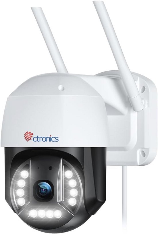 4K 8MP Bewakingscamera Wifi Outdoor - PTZ IP Camera met Menselijke/Vervoersdetectie en Automatische Tracking - 355° Pan, 90° Tilt, Nachtzicht, Kleur, Bidirectionele Audio