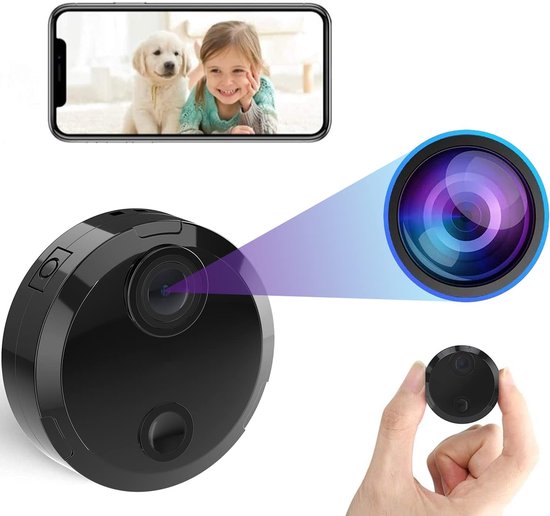 4K HD Draadloze Beveiligingscamera - Lange Batterijduur - Automatische Nachtvisie - WiFi Babybewaking - SD Kaart Opname & App Bediening - Geschikt voor Binnenhuis Beveiliging