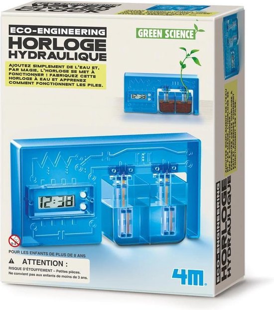 4m Water-powered Klok (franstalig) van 4M