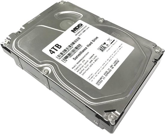 4TB Interne Harde Schijf voor CCTV en DVR Systemen - 3.5 inch SATA van Merkloos