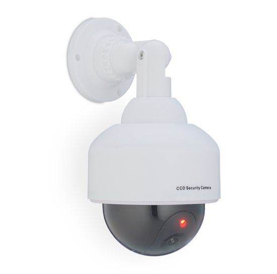 4x dummy dome camera - nep camera led binnen & buiten - dummy beveiligingscamera van Merkloos