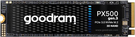 500GB Interne SSD M.2 NVMe PCIe 3.0 | 3200MB/s Lezen, 2400MB/s Schrijven