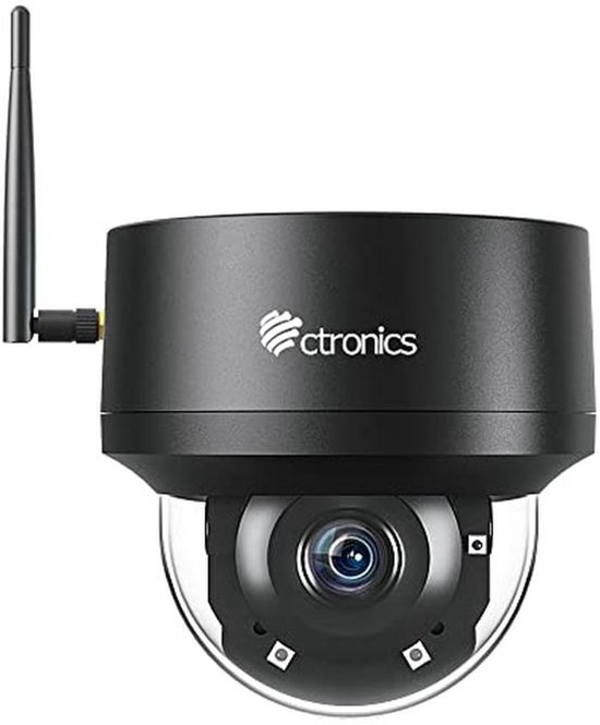 5MP PTZ Buitenbewakingscamera met Wifi, Menselijke Herkenning en Nachtzicht van Merkloos