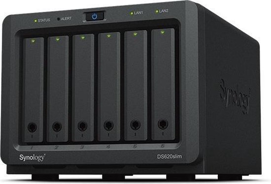 6-Bay Synology DS620SLIM - CPU Celeron J3355 - nur 2,5 Laufwerke van 1634
