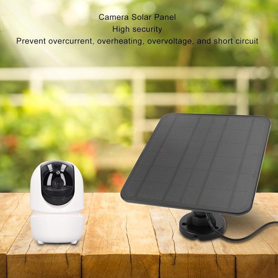 6V 5W zonnepaneel voor Reolink camera – IP65 waterdicht, 360 graden draaibaar, Type C poort, buitenshuis beveiligingscamera zonneoplader, eenvoudige installatie van Merkloos