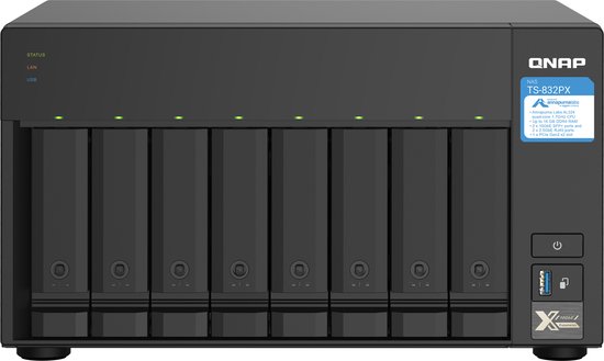8-Bay QNAP TS-832PX-4G van Merkloos