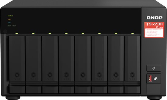 8-Bay Qnap TS-873A-8G 8 Bay NAS Enclosure - Storage Server - NAS
