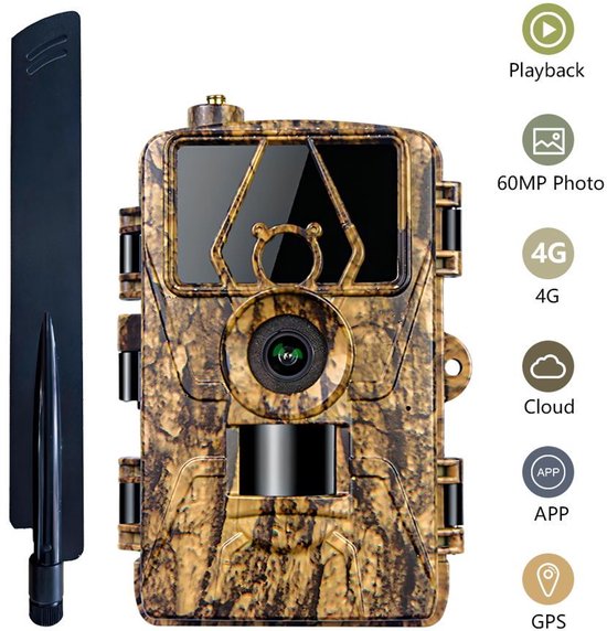 8K wildcamera 4G 6 maanden werking, app-weergave en simkaart van Sennyend