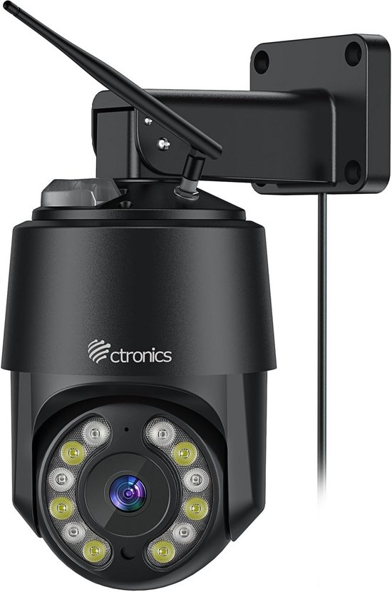 8MP 4K Buitenbeveiligingscamera WiFi Dual-Band PTZ met Persoons- en Voertuigdetectie