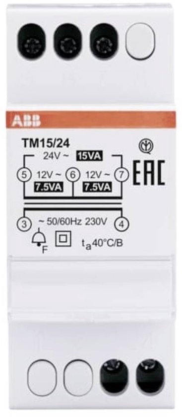 ABB 2CSM228745R0802 Beltransformator 12 V, 24 V 1.25 A