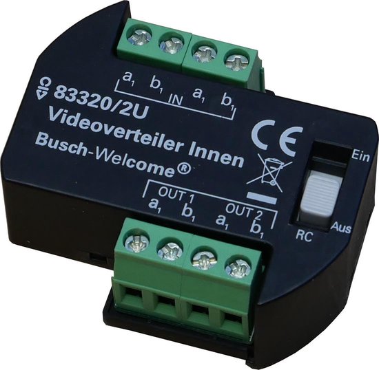 ABB 83320/2 U Busch-Jaeger Welcome Video videoverdeler voor bewakingssysteem  - 8300-0-0042 - 830000042 van ABB