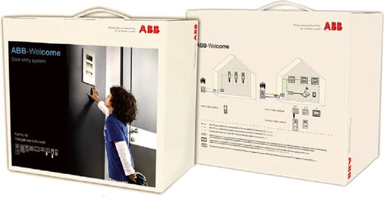 ABB Welcome M Video Kit 1/2 BUTTON +4.3"H, 1/2 button + 4.3" LCD scherm deurintercom-set van ABB