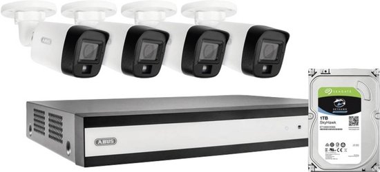 ABUS TVVR33843T IP-Bewakingsset Kabelgebonden 2960 x 1665 Pixel van Merkloos